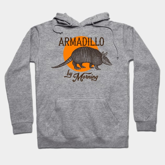 Armadillo By Morning Hoodie by darklordpug